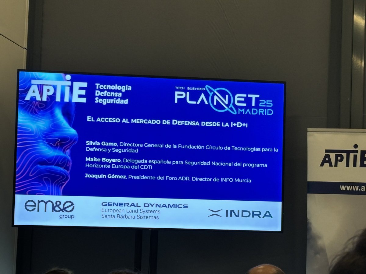 Asistiendo a #PlaNET25 a escuchar a <a href="/soyjoaquingomez/">Joaquín Gómez Gómez 🇪🇺 🇪🇸 🇺🇦</a> director del <a href="/infoRMurcia/">Instituto de Fomento</a> y resto de panelistas. El acceso al mercado de defensa