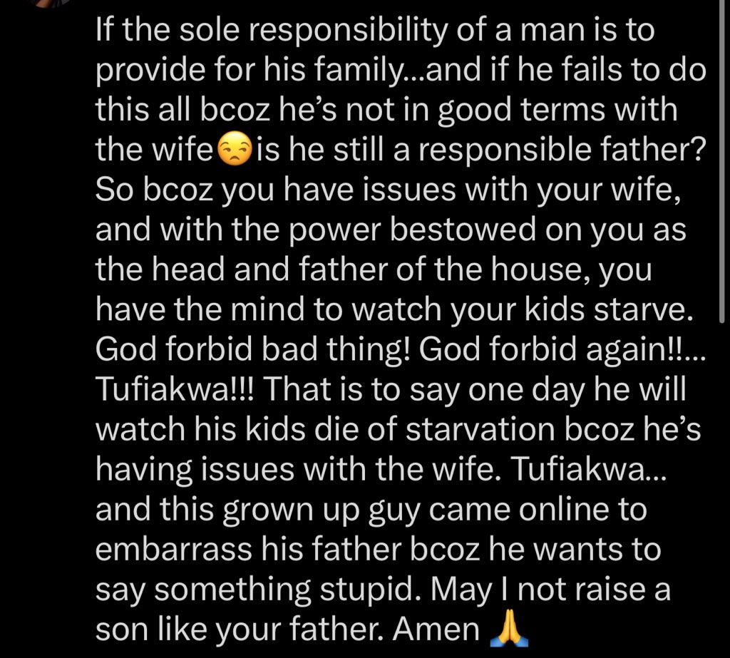 UniqueKa111's tweet photo. May i not raise a son like your father 🙏 https://t.co/CybwRV4j3j
