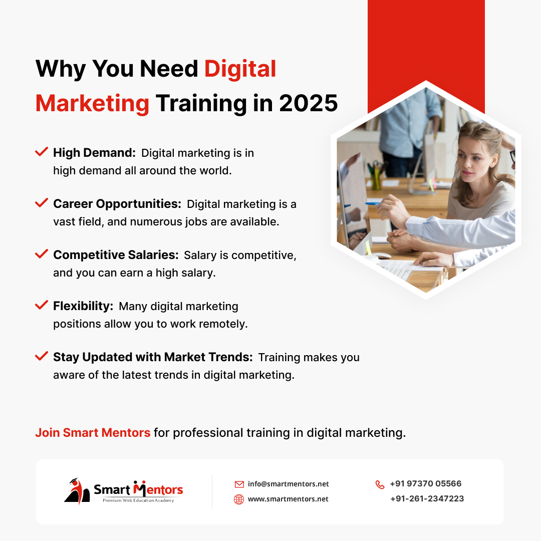 smart_mentors's tweet image. Boost your career with our professional digital marketing training.
Join our digital marketing training practical classes.
#DigitalMarketingTraining #PHPCourse #MobileAppDevelopment #CareerGrowth #OnlineTraining #SkillUp #2025Skills #MarketingCourses #TechTraining
