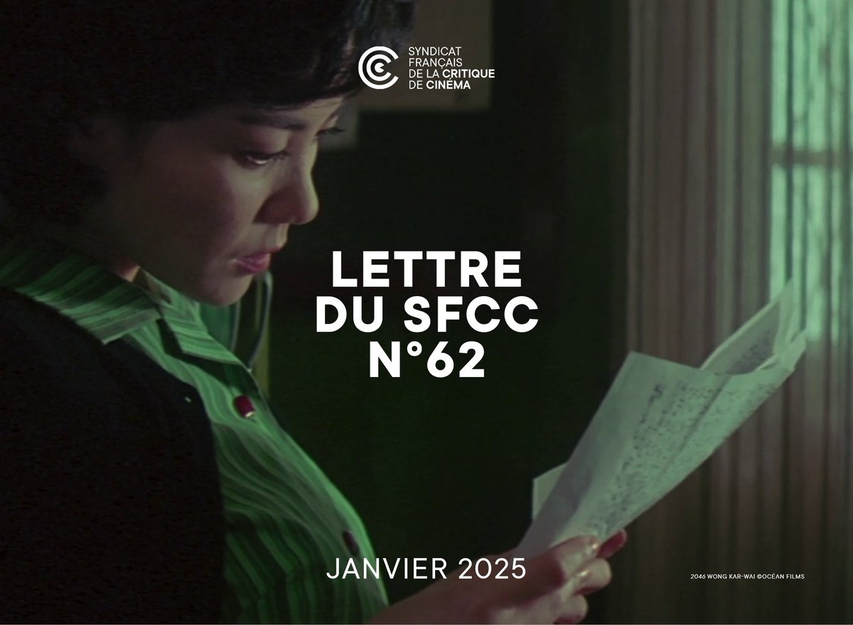 🗞️ La Lettre du #SFCC n°62 est en ligne ! 

Un édito signé <a href="/NaChiff/">Nat Chifflet</a> "Kael époque !", retour sur le premier Café de la Critique, un entretien avec Grégory Coutaut et Nicolas Bardot, fondateurs du site Le Polyester et le fil d'actualité...

En accès libre 🔗 urlr.me/NbEW6u