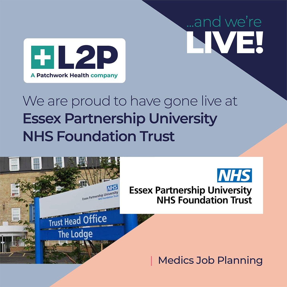 L2P Enterprise (@l2penterprise) on Twitter photo Over fifty (50) NHS Organisations now use <a href="/L2pEnterprise/">L2P Enterprise</a> Ltd. for electronic job planning and we are delighted to be live with electronic medics #jobplanning at Essex Partnership University NHS Foundation Trust.
Better results, engagement & outcomes, delivered faster. Over fifty (50) NHS Organisations now use <a href="/L2pEnterprise/">L2P Enterprise</a> Ltd. for electronic job planning and we are delighted to be live with electronic medics #jobplanning at Essex Partnership University NHS Foundation Trust.
Better results, engagement & outcomes, delivered faster.