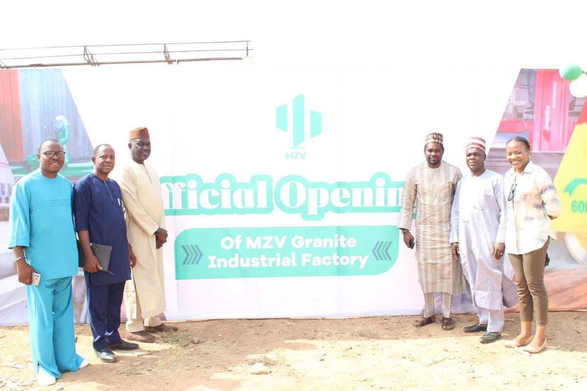 ATVFZ's tweet photo. The Abuja Technology Village Free Zone has officially welcomed its first fully operational enterprise! 🚀

We were thrilled to attend the grand opening of MZV Granite Industrial Factory last week, where the Honorable Minister of Industry, Trade, and Investment, Dr. Jumoke Oduwole https://t.co/zMsW3SswMg