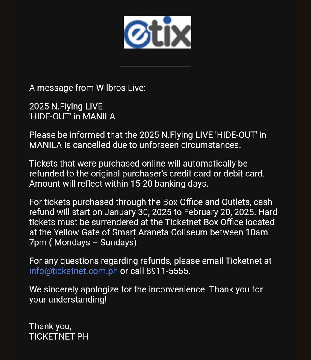 jaekyunnie06's tweet photo. Ohhh so this is their official message 🤧

#WeNeedNFLYINGinManila #NFlying #HIDEOUTinMANILA #NFiaPH #KBand #LiveMusic #CountdownToHIDEOUT #HideOutinMNL #엔플라잉 #엔피아 https://t.co/fRxy8fDj9l