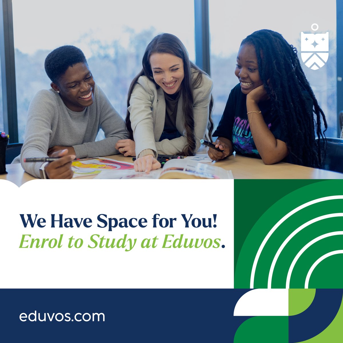 edu_vos's tweet image. We have space and we are open! Apply today, either online or visiting our 12 campuses nationwide.

eduvos.com

#Eduvos #EnrolAtEduvos #Block1 #Enrol #ApplyNow #Eduvos2025 #YourEducation #YourFuture #MatricResult #MatricResults2024 #MatricResults #ApplyNow
