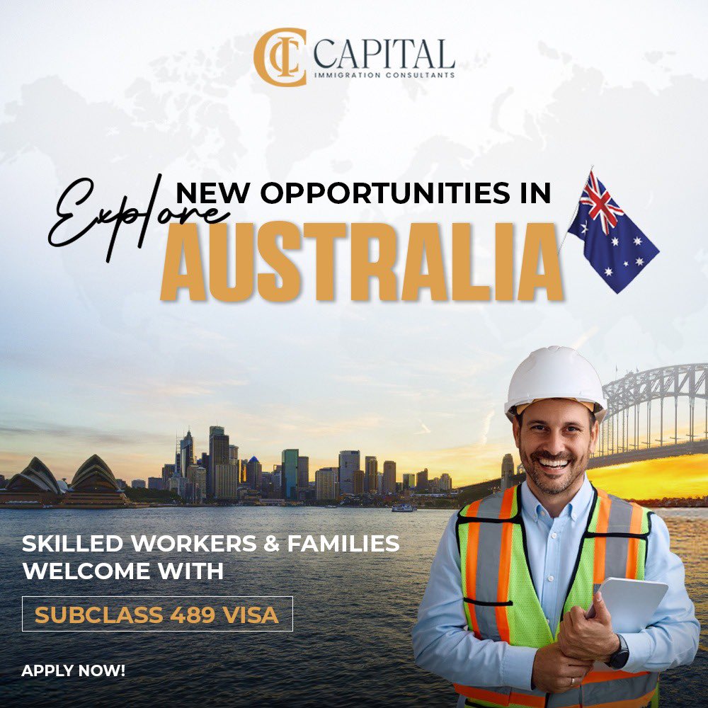 CapitalImm9762's tweet image. 🌏 Explore new opportunities in Australia! 🇦🇺 🌏

Looking for a fresh start in Australia? The Subclass 489 Visa is your ticket to a world of opportunities!

#Capital #AustraliaVisa #Subclass489 #SkilledWorkers #ExploreAustralia #WorkInAustralia