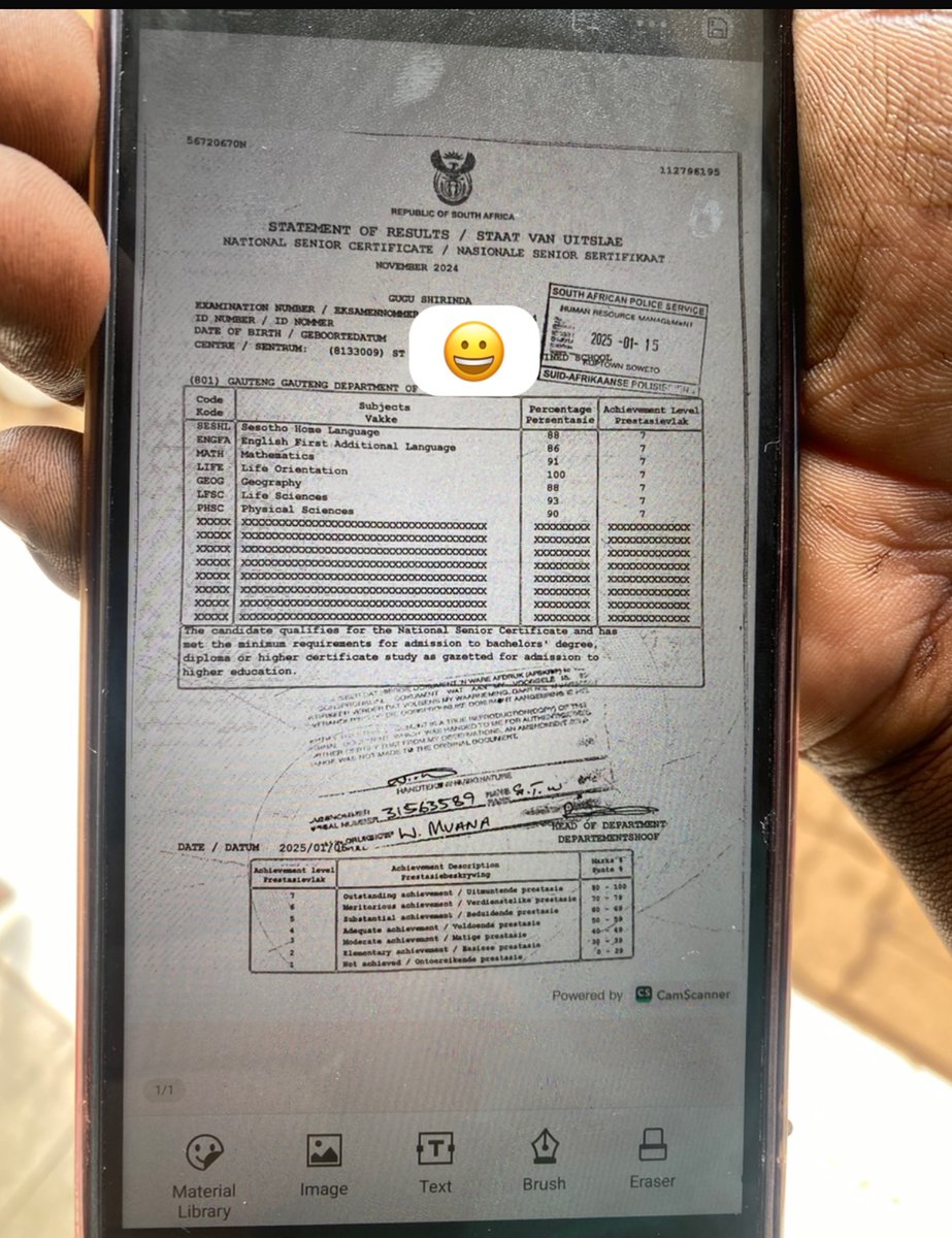 tankiso_matanka's tweet image. Good afternoon friends one of our kids passed matric with over 7 distinction 

This is a first in our small community to have a child who achieved such excellence 

Currently asking for anyone with bursary information to kindly assist our golden girl @biphakathi