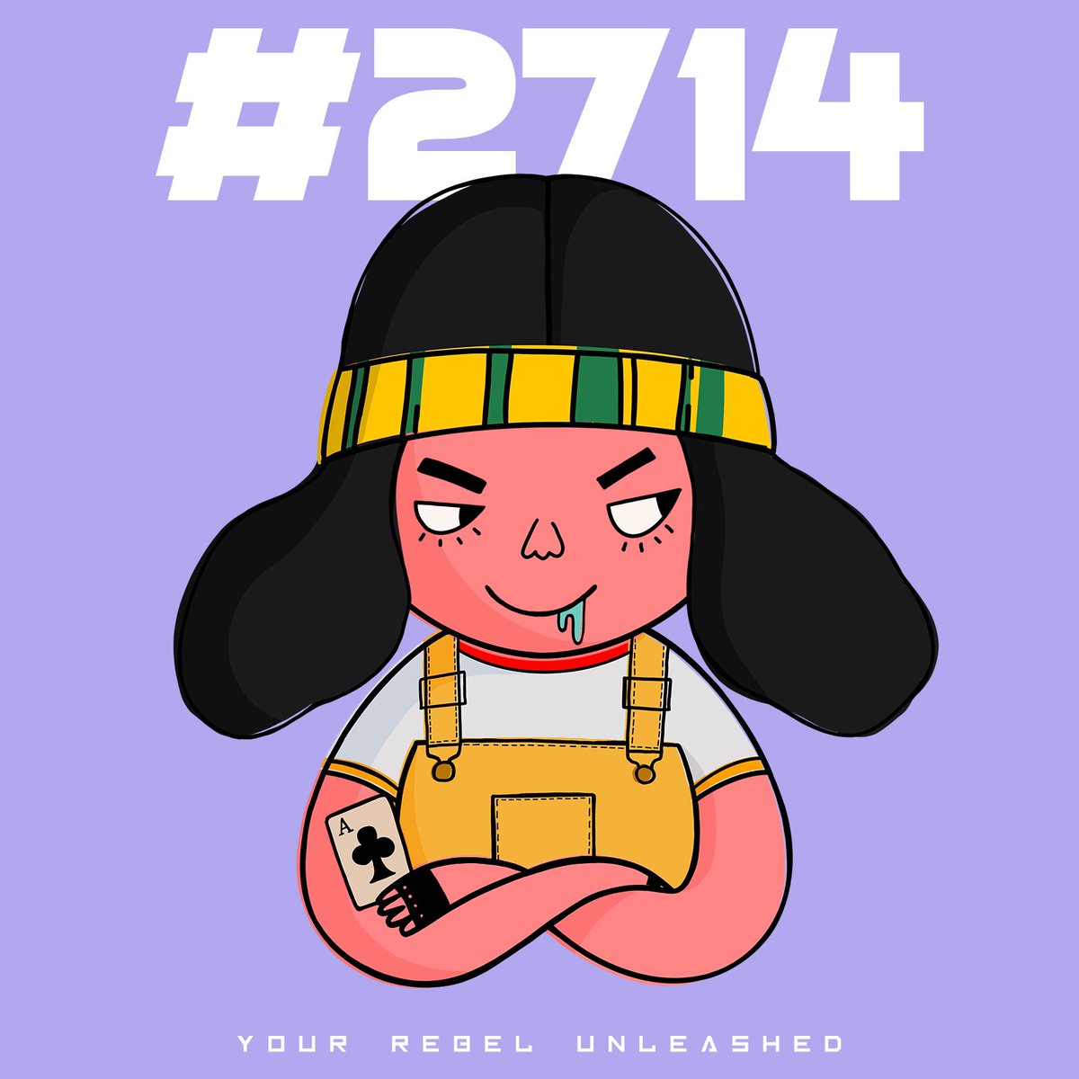 Meet Ace Hustler ♠️ (#2714)

With a card up their sleeve and a grin that spells trouble, this Inner is always two steps ahead. 

The game’s on - are you ready to play? 👀