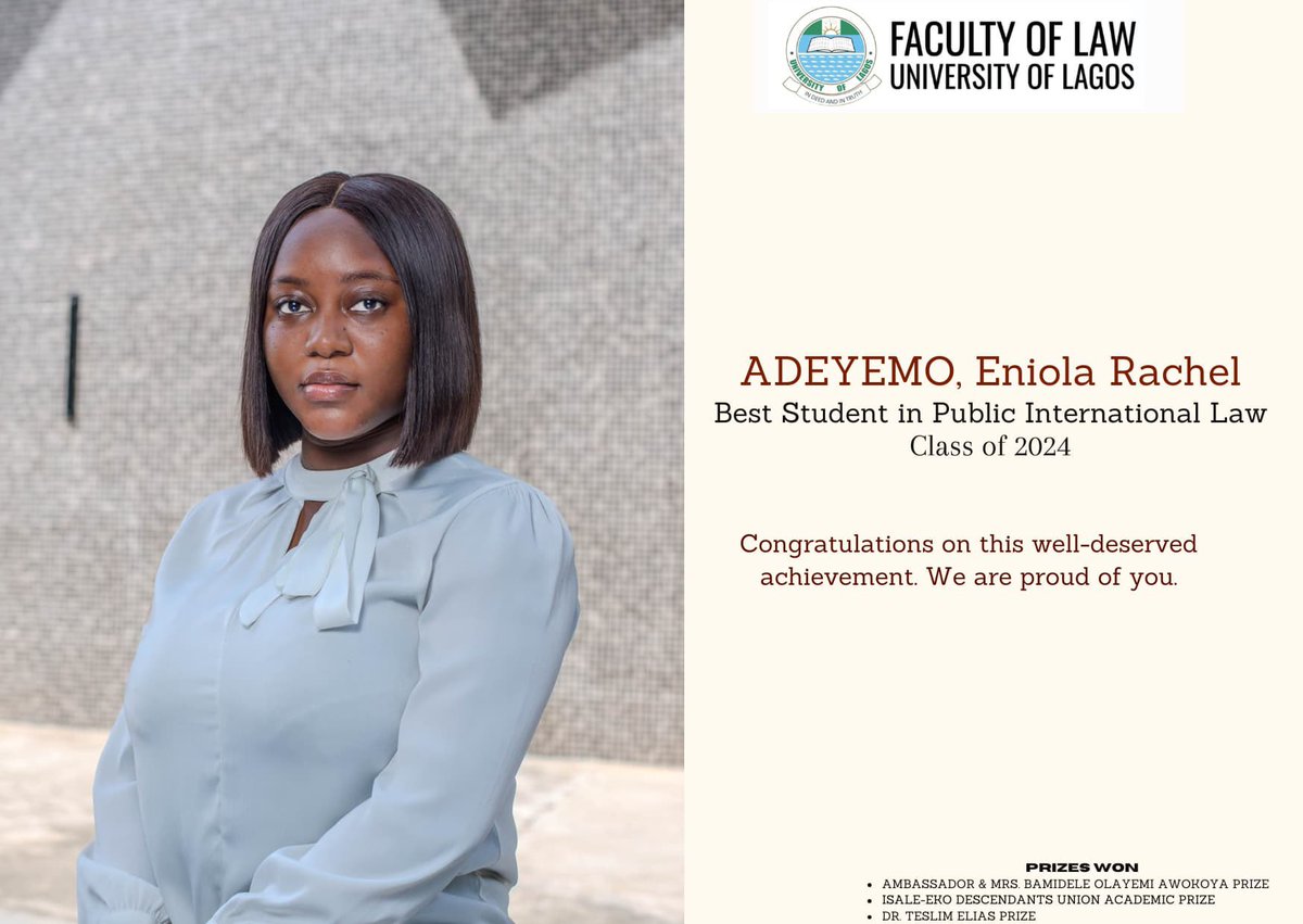 FLawUnilag's tweet photo. Congratulations Champions!🎊

We are proud of you! https://t.co/65QAXjUff9