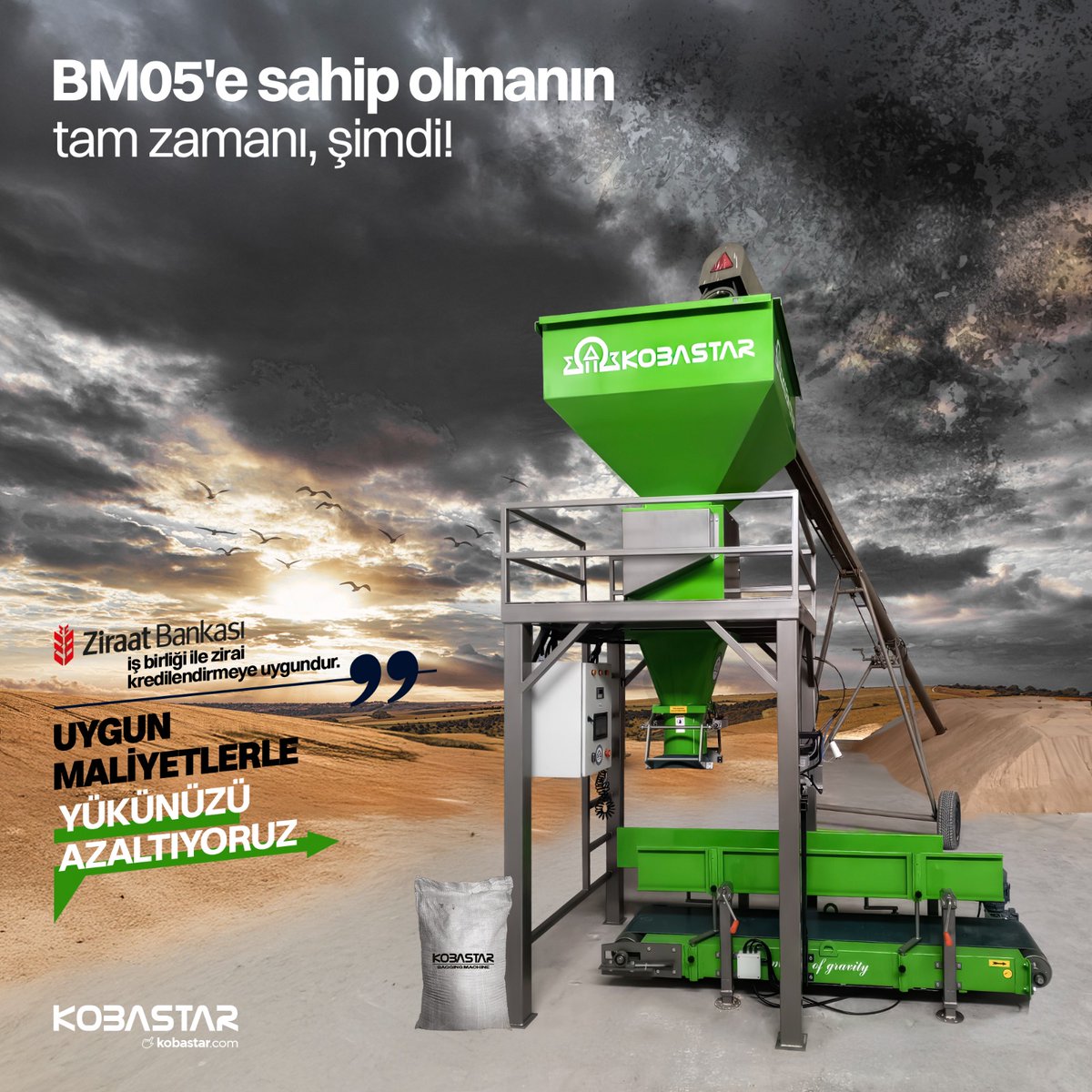 📍 BM05Torbalama Makinelerinde 10-25-50 kg paketleme seçenekleri
✅ Ziraat Bankası iş birliği ile zirai kredilendirmeye uygundur.

#baggingmachine #bagging #paketlememakinası #torbalama #torbalamakantarı #tarımdestekleri #torbalamamakinası #tarım #çiftçi #packagingmachine