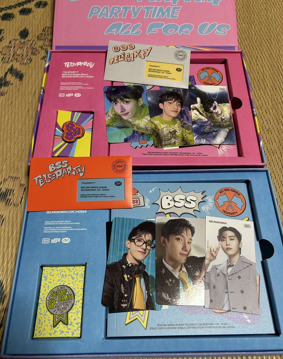 最終結果！
ドギョのピンバッジとweverseアルバム以外は自引きで揃えた〜♡
ほんで逆にBSSのピンバッジ3種揃ったww
ユニバの特典のドギョムも居なかったわ🫠