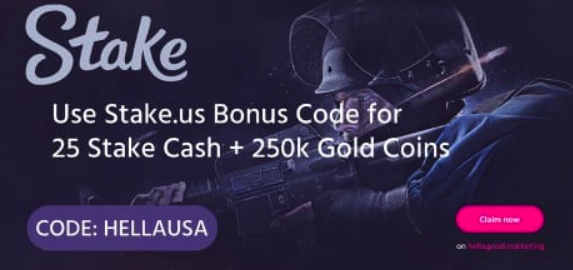 StakeUS_codes's tweet image. What is the free promo code for StakeUS Game?  The free promo code for StakeUS Game is often subject to promotional events and updates.

You can apply promo codes such as:

🤑HellaUSA🤑 or 🪙Hella200🪙 - Get 55 Stake Cash + 260,000 Gold Coins + 5% rakeback
stake.us/?c=Hella200&amp;amp;of…