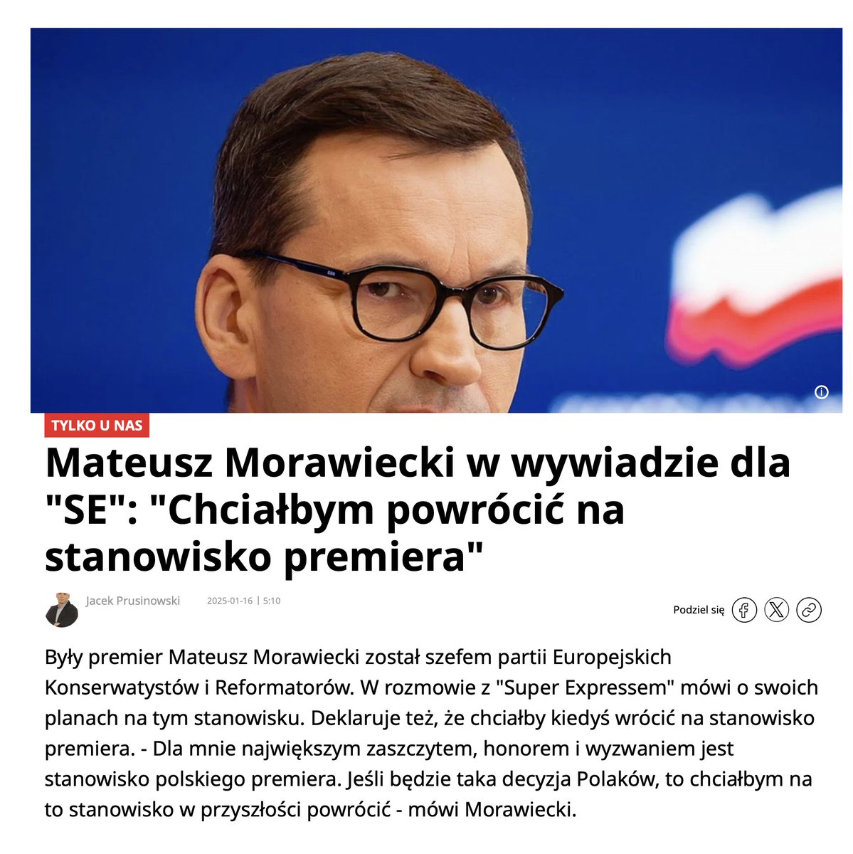 Mateusz Morawiecki tweet media