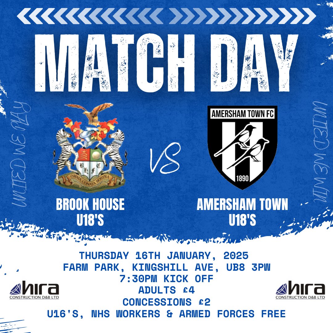 HarrowUnitedFC's tweet photo. First game of 2025! ⚽🔵⚪

Back in action tonight after the Christmas period and hungry for 3 points. Come down and support the boys!

#BrookHouseFC #PlayerPathway https://t.co/BpS5RPqCe3