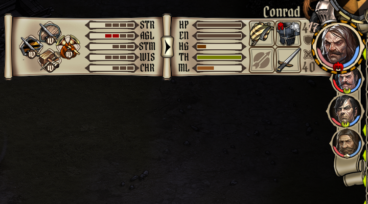 Character morale is the key to victory! Keep an eye on their condition so they fight to the best of their ability. ⚔️