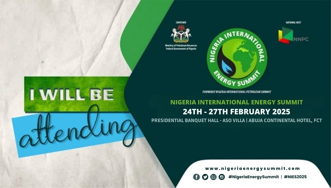 I will be attending the Nigeria International Energy Summit from 24th - 27th of February 2025 in Abuja, Nigeria 🇳🇬.

Looking forward to a fruitful summit !

#Nigeria #Energy

<a href="/EnergySummitNGR/">Nigeria International Energy Summit</a> <a href="/PieterLeenknegt/">Pieter Leenknegt</a> <a href="/BEinNigeria/">Belgium in Nigeria 🇧🇪🇳🇬</a> <a href="/nnpclimited/">NNPC Limited</a> <a href="/BlessingEna/">Dr. Blessing Enakimio</a>