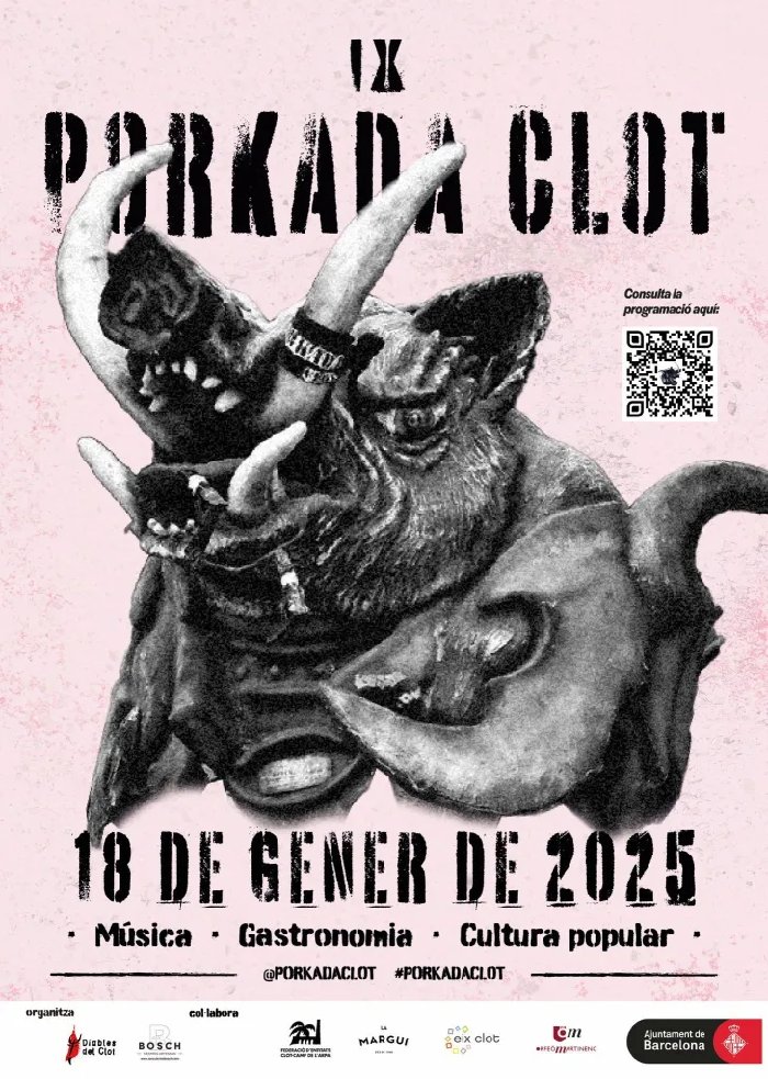 No te pierdas la 9ª Edición de la "Porkada del Clot" este 18 de Enero
👉bcnmagazine.com/events/no-te-p…
Se celebrarán talleres infantiles, un vermú musical, una comida popular y una tarde de tapas con música. <a href="/diablesdelclot/">Diables del Clot</a> <a href="/Bcn_SantMarti/">Districte de Sant Martí</a>