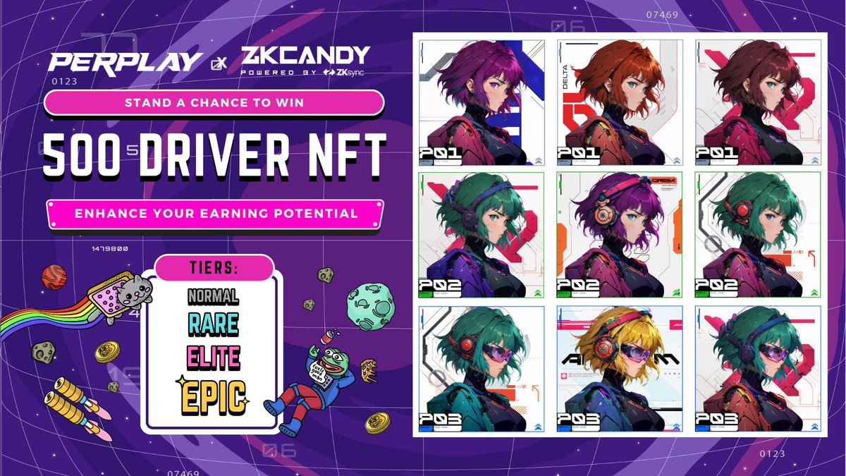 ZKcandyHQ's tweet photo. ZKcandy x @PERPLAYofficial Driver Collection Giveaway 🔥

Supercharge your gaming experience with PerPlay’s Driver NFTs - Faster leveling, quicker breeding & reduced fees!

🎁 Prizes: 500 Driver NFTs (5 per winner) | Raffle-based
⏰ Ends: 6th Feb 2025, 11:59PM UTC

Requirements:
1️⃣ Follow @ZKcandyHQ & @PERPLAYofficial on X
2️⃣ Join both Discord communities:
ZKcandy: https://t.co/vukBgPUxQZ
PerPlay: https://t.co/S0EVe8Jmdi
3️⃣ Like & RT this post

Enter here: https://t.co/kysBl0YduK