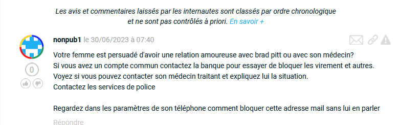 TintinCartman's tweet photo. Sur le site Signal-Arnaques, un contributeur essaye de l'aider mais il semblerait que ça n'ait pas porté ses fruits... https://t.co/VUXIpjwoXM