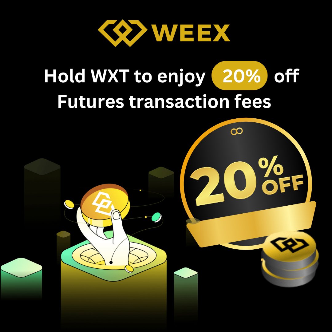 Elevate Your Trading Game! 🚀 💠Enjoy a 20% discount on WEEX Futures  transaction fees! Hold $WXT to unlock higher commission rates and exclusive  WEEX VIP perks. Click here to learn more and