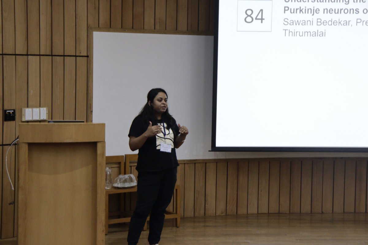 National Centre for Biological Sciences (@ncbs_bangalore) on Twitter photo The final talk of the session on Neurobiology & Behaviour was by <a href="/shivangiv10/">Shivangi Verma</a> from <a href="/VatsalaT/">Vatsala Thirumalai</a>'s lab <a href="/NCBS_Bangalore/">National Centre for Biological Sciences</a> on "How synaptic pruning shapes brain function: Insights from zebrafish cerebellum"
know more: ncbs.res.in/vtlab/
#NCBS_AnnualTalks2025
(10/n) The final talk of the session on Neurobiology & Behaviour was by <a href="/shivangiv10/">Shivangi Verma</a> from <a href="/VatsalaT/">Vatsala Thirumalai</a>'s lab <a href="/NCBS_Bangalore/">National Centre for Biological Sciences</a> on "How synaptic pruning shapes brain function: Insights from zebrafish cerebellum"
know more: ncbs.res.in/vtlab/
#NCBS_AnnualTalks2025
(10/n)