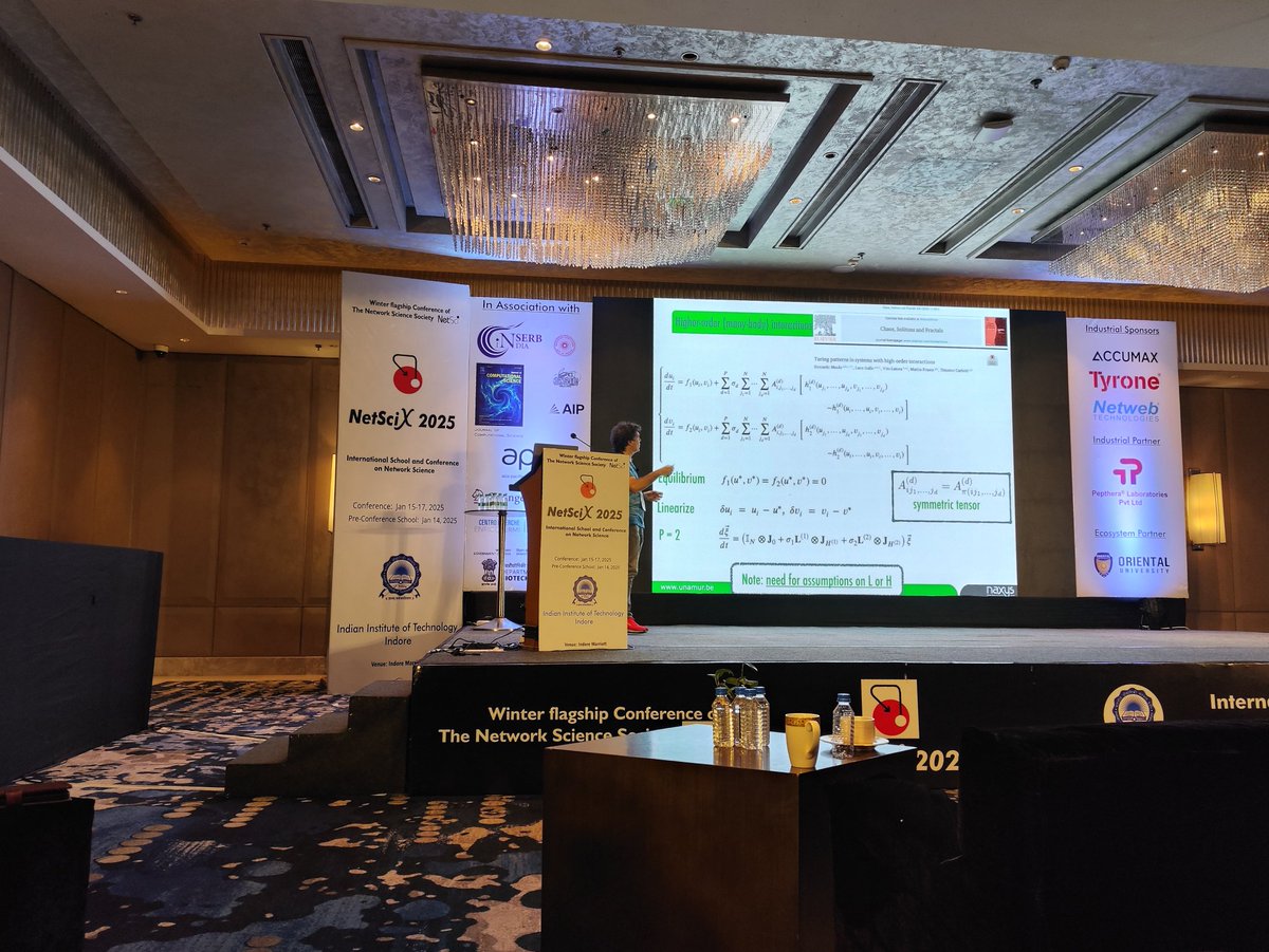 NetSciX 2025 (@netscix_2025) on Twitter photo Focus session on Hypergraph: Timoteo Carletti talking about Turing patterns on Hypergraphs <a href="/NetSciX_2025/">NetSciX 2025</a>
<a href="/HirokiSayama/">Hiroki Sayama</a>
<a href="/sarikajalan9/">sarika jalan</a> Focus session on Hypergraph: Timoteo Carletti talking about Turing patterns on Hypergraphs <a href="/NetSciX_2025/">NetSciX 2025</a>
<a href="/HirokiSayama/">Hiroki Sayama</a>
<a href="/sarikajalan9/">sarika jalan</a>