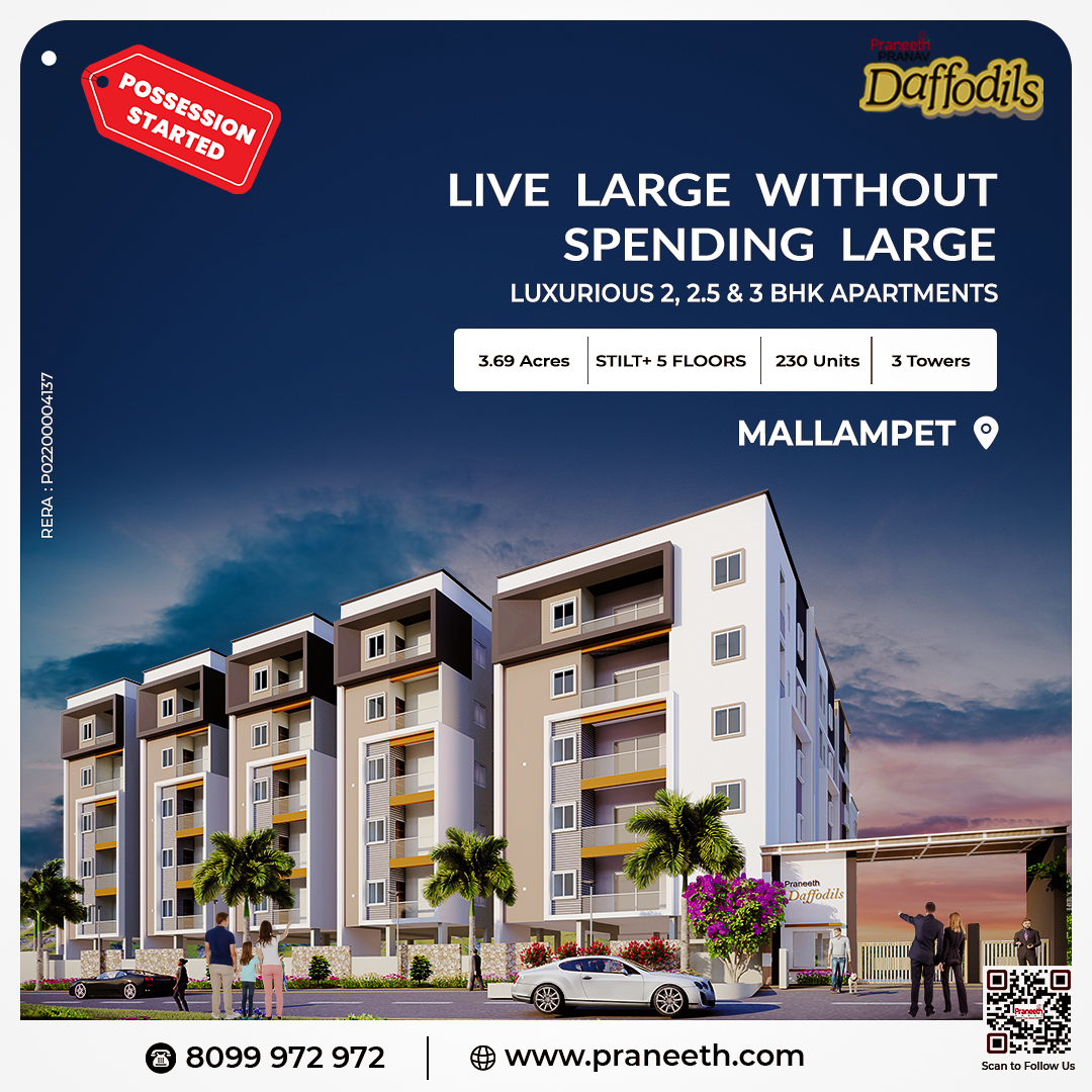 praneethgroup's tweet photo. Your dream home isn’t just a place; it’s a lifestyle.
🌐 : https://t.co/jHKikZ6KGC
☎️ : +91 8099972972
.
.
.
.
.
#praneethgroup #praneethpranavdaffodils #uniquelifestyle #investnow #reputedrealestate #reputedrealestatedeveloper
#2and3bhkapartments #hyderabadrealestate #mallampet #hyderabad #Flatsforsale #Flatsinmallampet #Possession #Readytomovein #movein