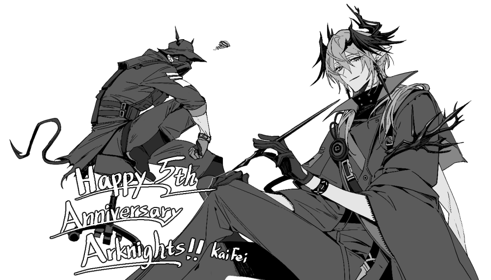 畫的很開心,祝五周年生日快樂!!🎂🥳
#Arknights #Arknights5thAnniv #Yostar #5thAnnivCardExpress