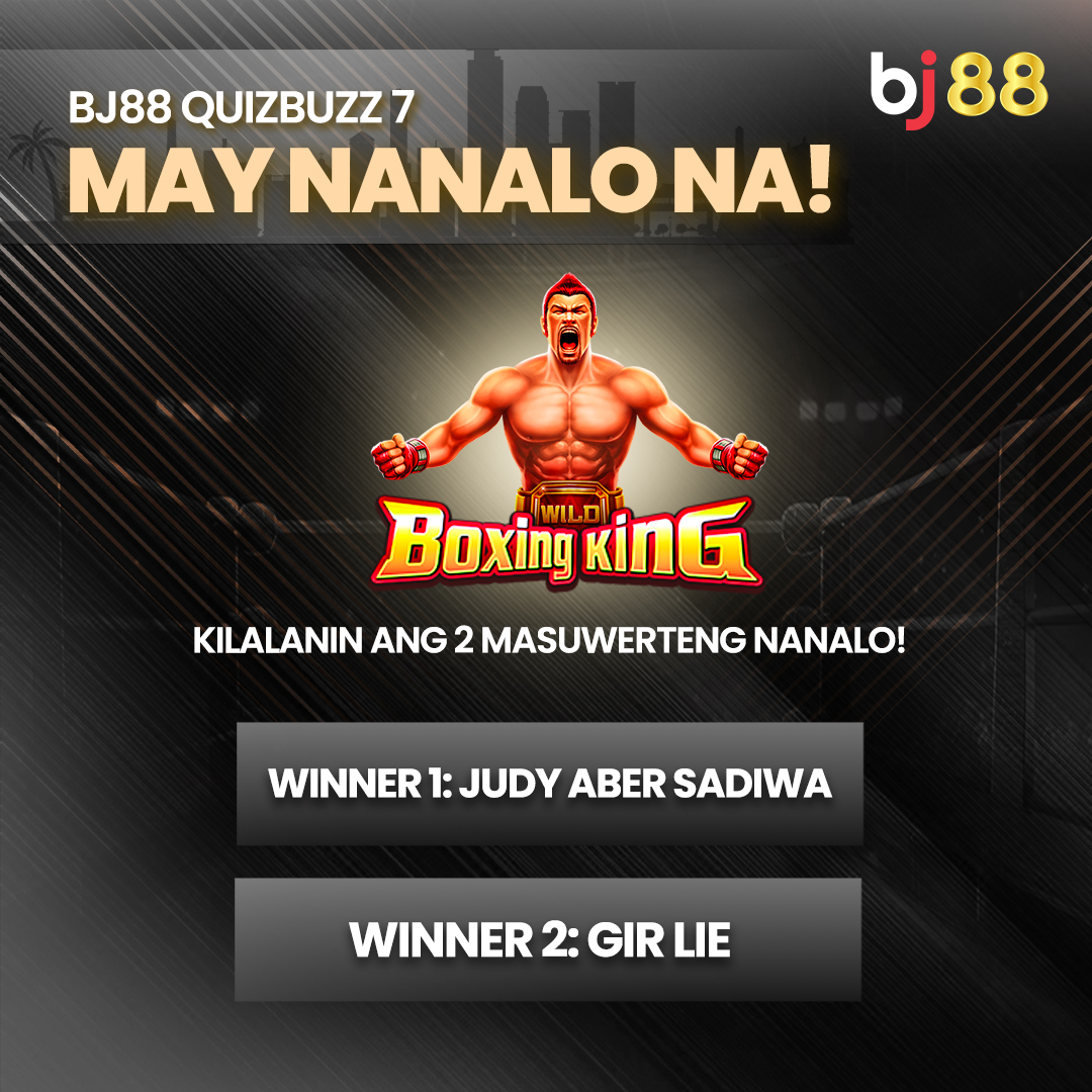 bj88_phl's tweet photo. Binabati namin ang 2 maswerteng nanalo ngayong linggo! Bawat isa sa kanila ay nakakuha ng ₱300 na bonus mula sa aming ‘QuizBuzz Challenge’ campaign! Mangyaring ipadala ang inyong BJ88 username upang makuha ang inyong premyo.
#BJ88PH #BJ88
#BJ88QuizWin #QuizAndWin #WeeklyQuizWin https://t.co/7UrKgjJgc8