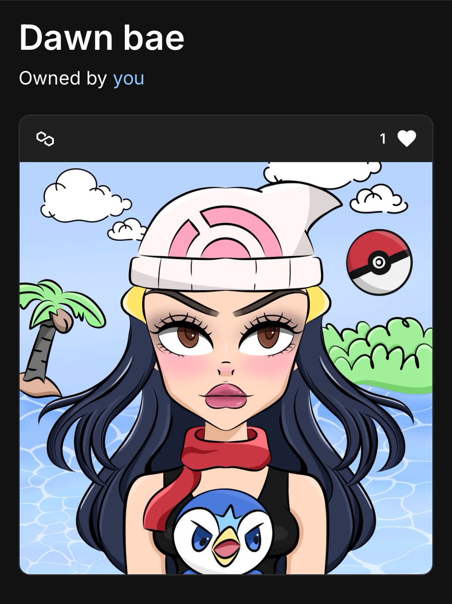 Just got myself this fabulous <a href="/sassybaeNFT/">Sassy Bae 🎀 open commission</a> abd I love it!
Fun fact: I’ve legit been involved with Pokémon since the day it premiered in America. I still have original cards
There’s another like this go get before I take it as well
👉🏾🔗 opensea.io/collection/sas…