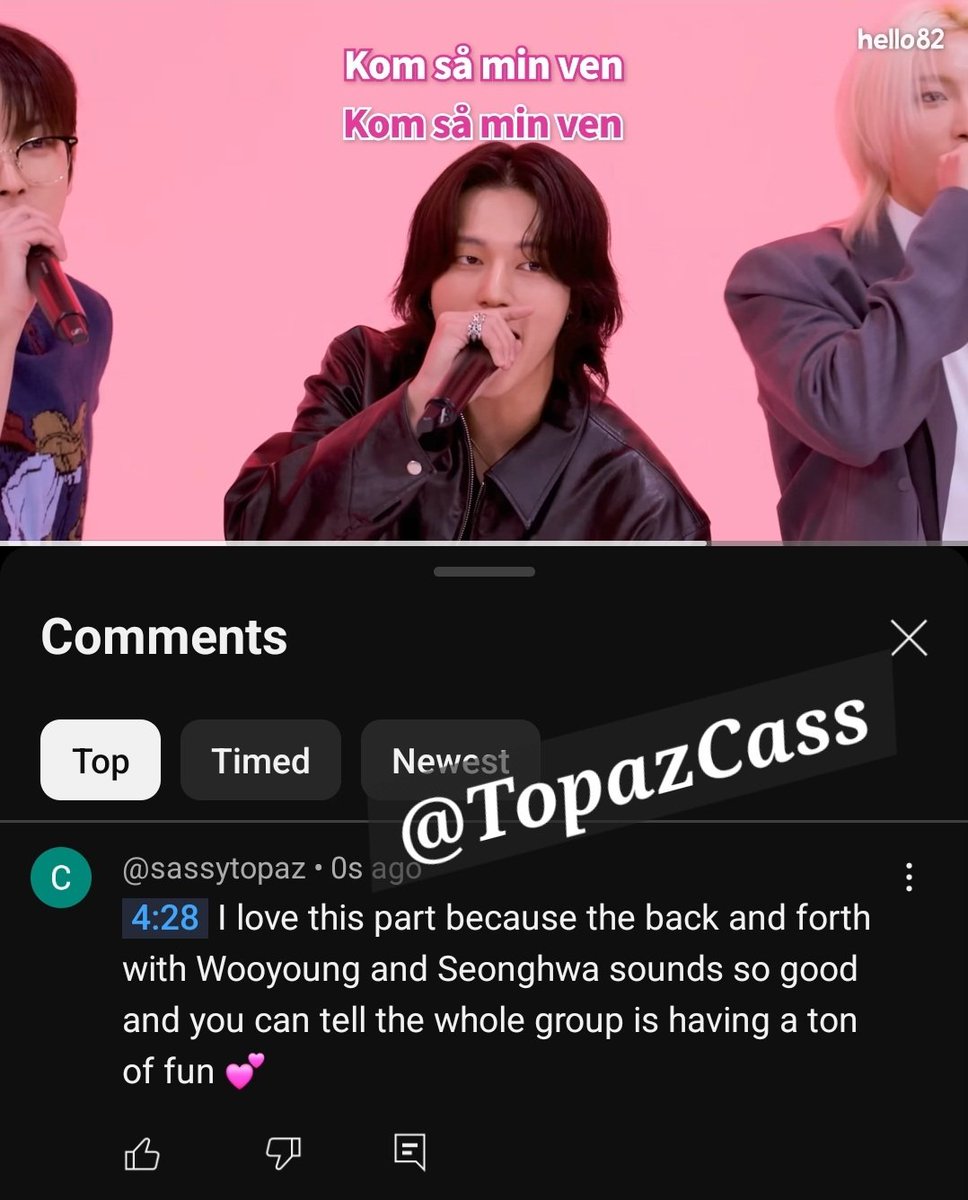 TopazCass's tweet photo. I always love watching them do videos like these 😁 
Whether they do well or not, you can tell they are having fun and it's a great chance for int. fans to connect with ATEEZ more 😊 

https://t.co/RGXPEiZQhf

#TrylingualLive_ATEEZ #ATEEZxhello82 #ATEEZ #hello82 @hello82official https://t.co/GgKeqb8QxJ