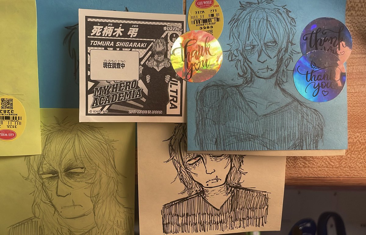 FL4N_GUY's tweet photo. sticky notes from over the months :3

#bnha #mha #MyHeroAcademia #tomurashigaraki #tomura #shigaraki #ShigarakiTomura #art #fanart https://t.co/5ydYQtRuic