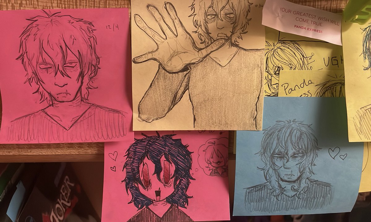 FL4N_GUY's tweet photo. sticky notes from over the months :3

#bnha #mha #MyHeroAcademia #tomurashigaraki #tomura #shigaraki #ShigarakiTomura #art #fanart https://t.co/5ydYQtRuic