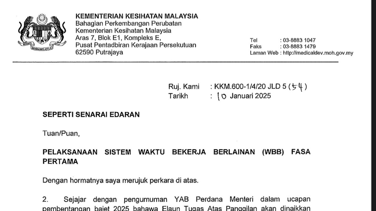 HKontrak's tweet photo. “WBB hanya cadangan”

U-turn.

Benda dah sign, edarkan &amp; ada tarikh kuatkuasa dah YB. 

Kepala tak tahu apa kakitangan buat? Senangnya. https://t.co/35dIUJSML0