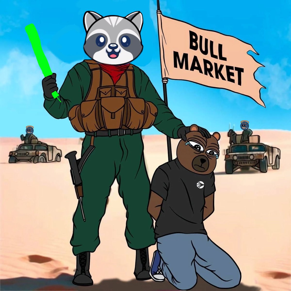 Carethodion1's tweet photo. @CocoTheRaccoon 
$COCO is bullish 🚀 
#CocoMemeContest https://t.co/t42crfkaat