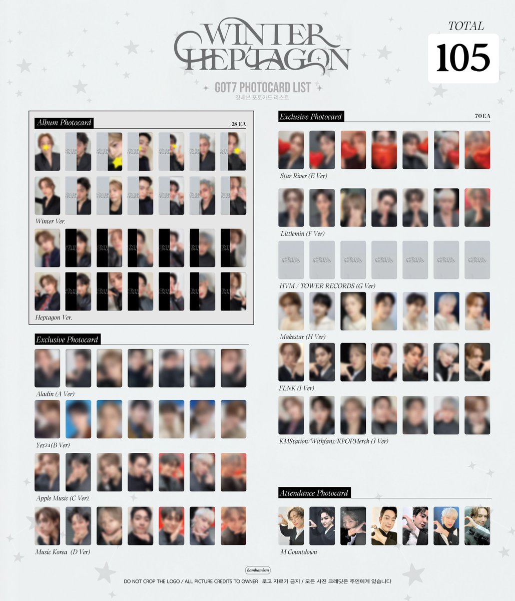 THREAD] GOT7 (갓세븐) Mini Album [WINTER HEPTAGON] Template TOTAL