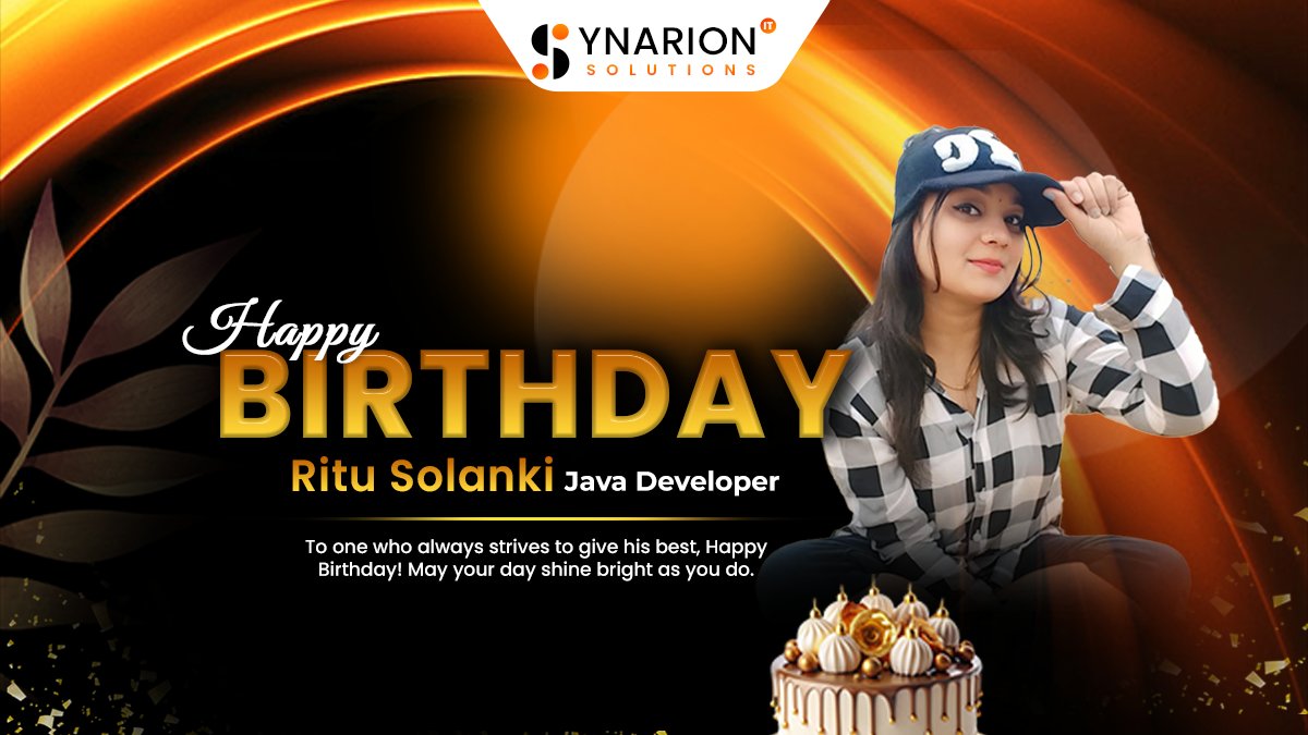 synarionit's tweet photo. 𝐇𝐚𝐩𝐩𝐲 𝐁𝐢𝐫𝐭𝐡𝐝𝐚𝐲 𝐑𝐈𝐓𝐔!

We wish you all the best on this special day and hope for more good things to come.

#HappyBirthDay #HBD #EmployeeBirthday #HappyBirthdayRitu #JavaDeveloper #JavaCoder #Appoder #MobileAppDevelopment #Coder #Developer #AppDeveloper https://t.co/uAoSV1Ms2s