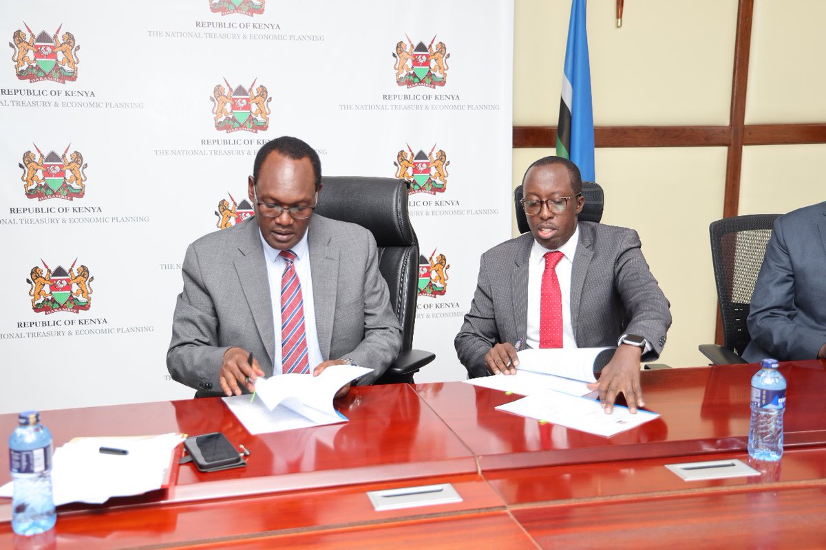 PfmrsKenya's tweet photo. PFMR programme coordinator Mr Joel Bett during the signing  ceremony of the cascaded performance contracts for FY 2024/2025 presided over by PS National Treasury @Kiptoock  yesterday https://t.co/AIXvXMvwXq