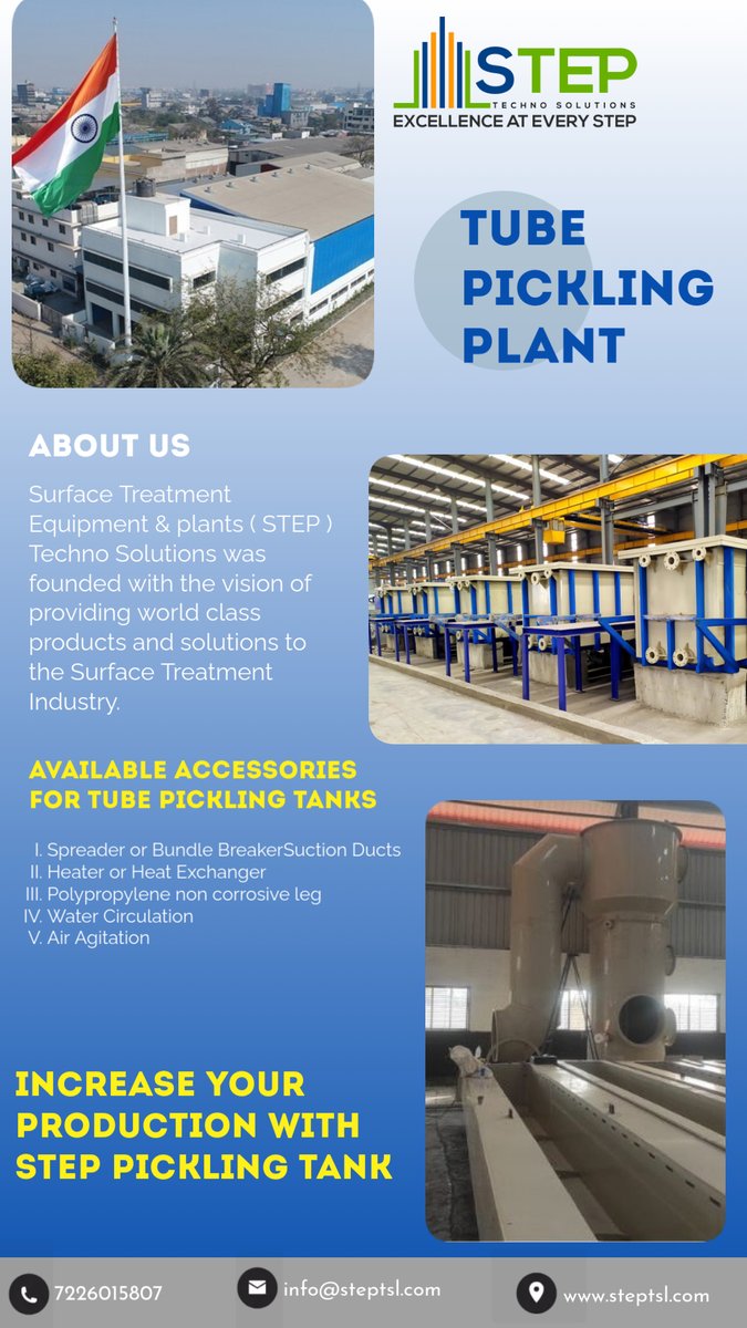 step_techno's tweet image. #tubepicklingplant

#steptechnosolutionsllp

#STEP