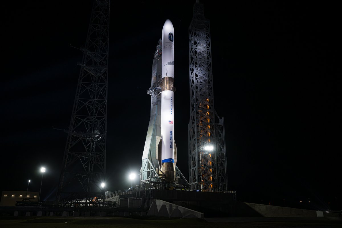 blueorigin's tweet image. To reiterate our objectives—this is our first flight, and we’ve prepared rigorously for it. But no amount of ground testing or mission simulations is a replacement for flying this rocket. Our key objective today is to reach orbit safely. Anything beyond that is icing on the…