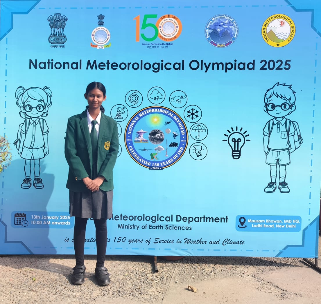 DPSJOD's tweet photo. Congrats to Abhinna Das (Class XI) for securing 3rd place at the State Level in the National Met-Olympiad by IMD!  She excelled in weather &amp; climate sciences and was honored at a national event in Delhi. An inspiration to all!  #MetOlympiad #DPSJodhpur
@Interstar_AE https://t.co/yuW4XQozn0