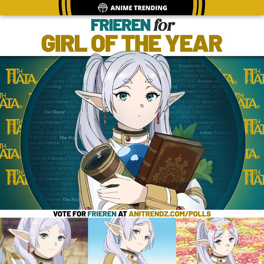 AniTrendz's tweet photo. Tip the scales in her favour 😏

Vote #frieren for Girl of the Year - https://t.co/sGlZT0QBdf https://t.co/ODIpDjQ83v