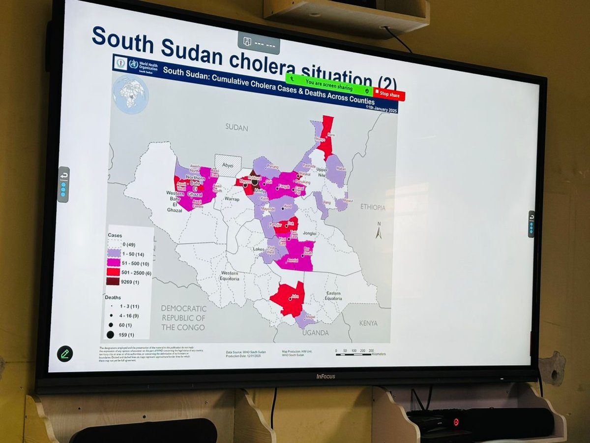 13th / 01 / 2025 - The Ministry of Finance has allocated SSP 1 Billion for emergency cholera response efforts. 

60% of the funds will support state-level activities.

 #PublicHealth #EmergencyResponse