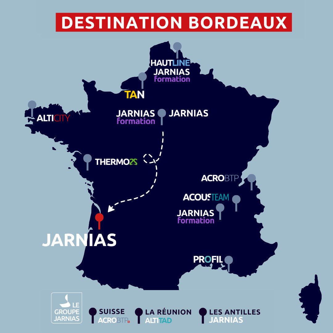 Groupe Jarnias (@groupe_jarnias) on Twitter photo 2025 démarre avec un nouveau chapitre… à Bordeaux ! 🚩 
À la tête de cette antenne, Chris Laguerre, ancien directeur des travaux, dirige une équipe d’experts déjà opérationnelle sur des projets locaux. 
#lancement #aquitaine #Bordeaux 2025 démarre avec un nouveau chapitre… à Bordeaux ! 🚩 
À la tête de cette antenne, Chris Laguerre, ancien directeur des travaux, dirige une équipe d’experts déjà opérationnelle sur des projets locaux. 
#lancement #aquitaine #Bordeaux