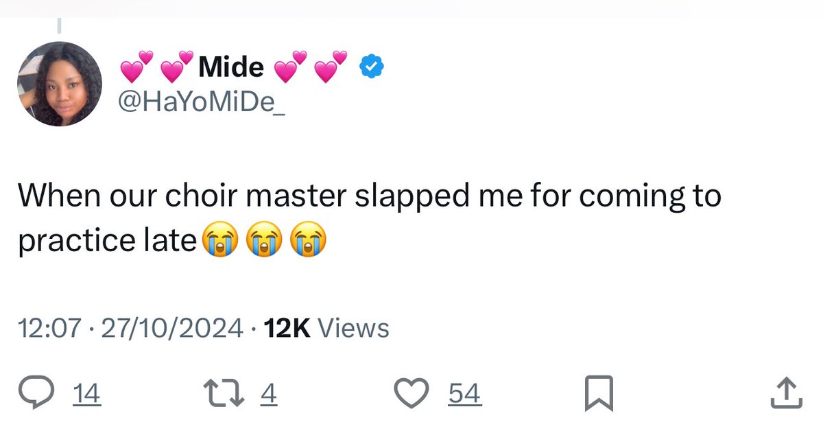 <a href="/MaameAmaAdoma/">Maame Ama Adoma</a> Slap me😳😳😳. Even people paying me can't slap for coming late, they would rather sack me 😭🤣