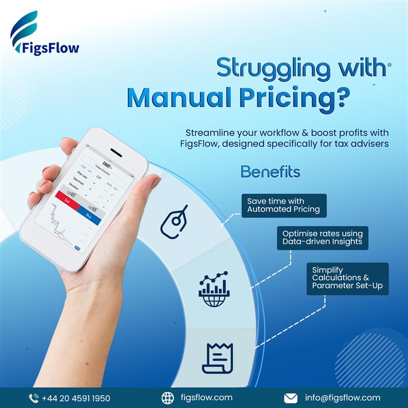 FigsFlow's tweet image. FigsFlow is built for tax advisers to save time.
 Try FigsFlow today and take your pricing to the next level!
#FigsFlow #PricingSoftware #TaxAdvisers #BusinessGrowth #ProfitOptimisation #TaxProfessionals #AutomationTools​ #PricingAutomation