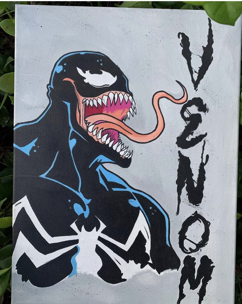 Rogersmemory's tweet photo. Which is your favorite painting? 
IG: roger_brown_lokelo tiktok: lokelo22 

#artist #painting #Deadpool #venom #Wolverine https://t.co/91DgtyjLwi