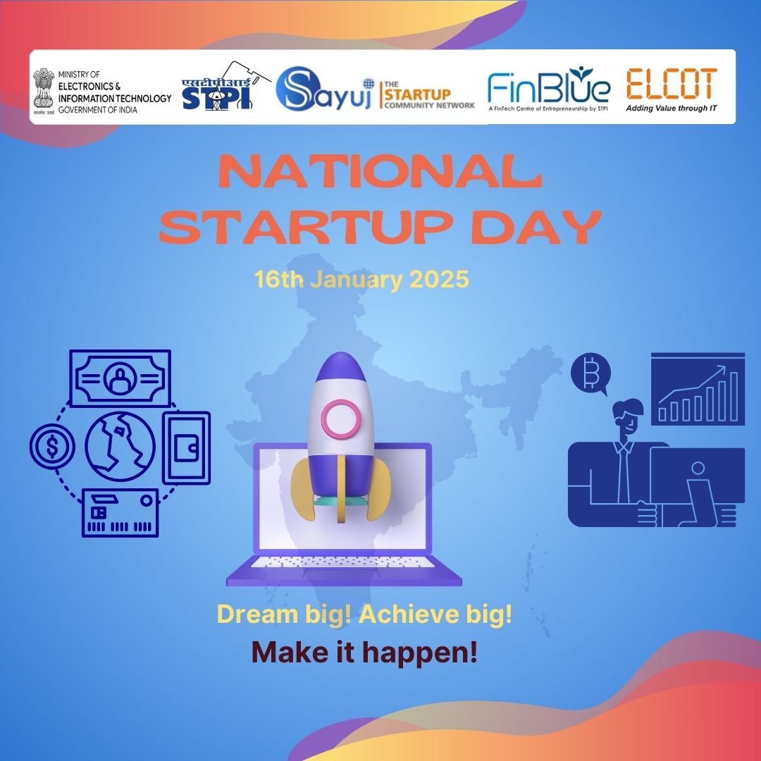 "Happy National Startup Day! 🚀 Celebrating the spirit of innovation, resilience, and entrepreneurship that drives change and shapes the future. 

Here's to every startup daring to dream big and disrupt the norm! 🌟

<a href="/arvindtw/">Arvind Kumar</a> | <a href="/mahadesha_v/">Mahadesha V</a>
#STPIFinBlue
 #NationalStartupDay "