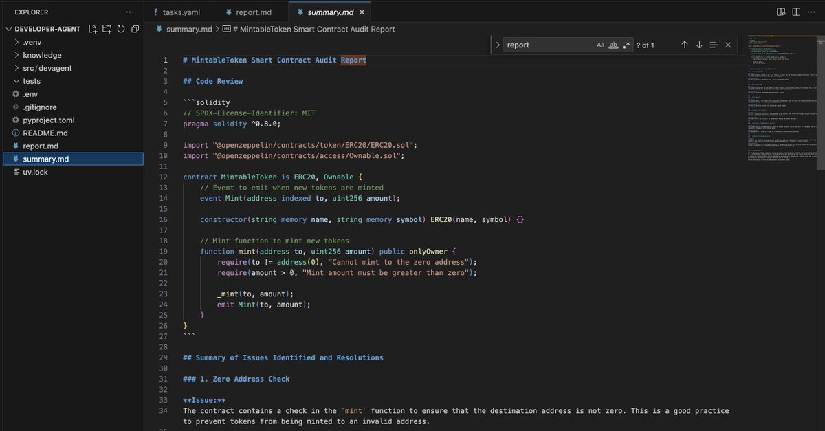 Built an Agentic AI flow with two agents to start with; one agent creating a smart contract and the other doing the audit to provide a summary of identified issues. It has huge potential to automate many processes out there in the blockchain world! <a href="/GoPlugin/">Plugin (PLI), XDC’s Decentralized Oracle</a> <a href="/XDCFoundation/">XDC Foundation</a> $PLI