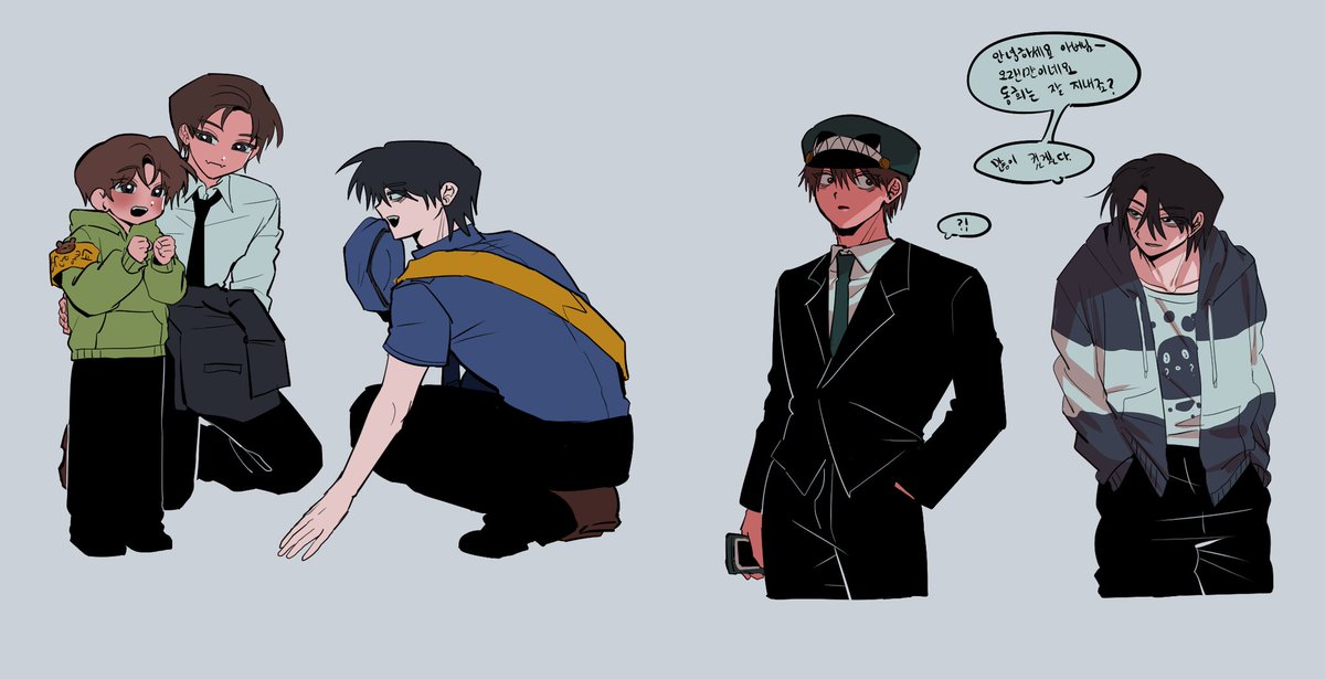 리퀘받은 거
밤보룡💚🦕이랑 준엽경장님🖤