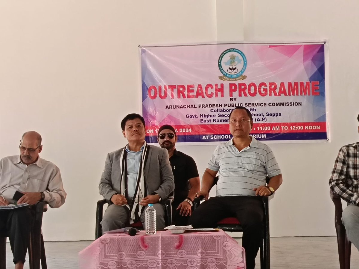 APPSC_Official's tweet image. As a part of outreach program, APPSC Chairman, Dr. Pradip Lingfa visited Govt. College Seppa &amp;amp; GHSS Seppa on 15th &amp;amp; 16th Nov. 2024, respectively. The purpose of the program was to instill a sense of confidence building, trust, discipline, sincerity &amp;amp; dedication in the students.